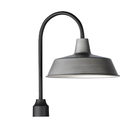 Maxim Lighting Pier M 1-Light Post Lantern, Weathered Zinc/Black 35010WZBK